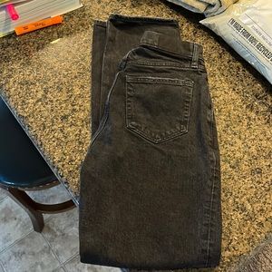 Black Abercrombie curve love dad high rise jeans size 25 RUNS BIG
